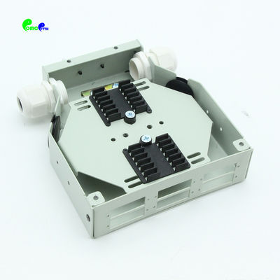 DIN Rail Mounted SC Duplex Optical Termination Box For Fiber Optic Cable