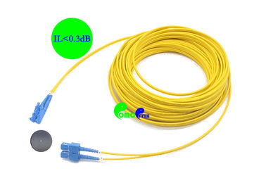 9 / 125μM Fiber Optic Patch Cables , 2.0mm Jacket OD Optical Patch Cord SC - E2000