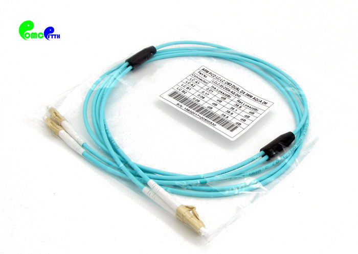 Rodent - Resistant Fiber Optic Patch Cables OM3 LC - LC Armored Duplex High Tensile Strength Uni tube armored cable
