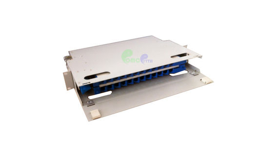 24 cores ODF unit 19' Rack Mount  Optical Distribution Frame Cold Rolled Steel material